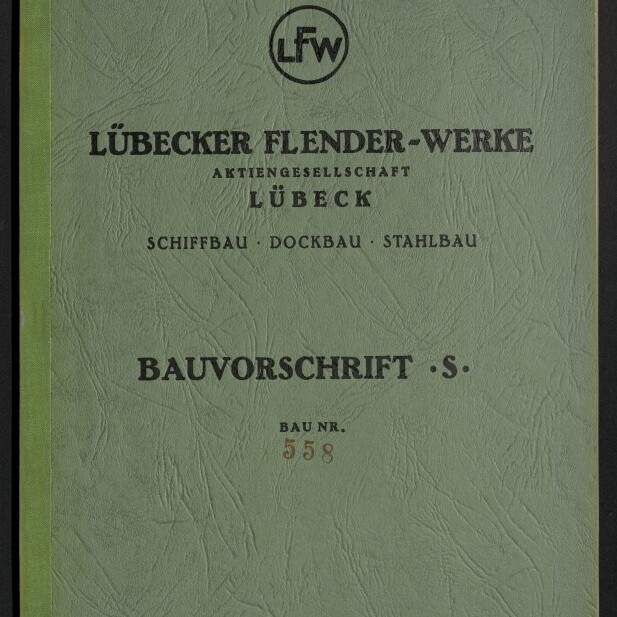 Grün strukturiertes Heftcover mit rundem LFW-Logo oben, dem Titel 