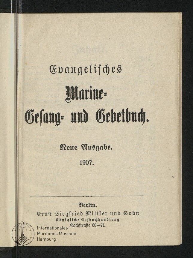 Titelblatt in schwarzer Frakturschrift: 