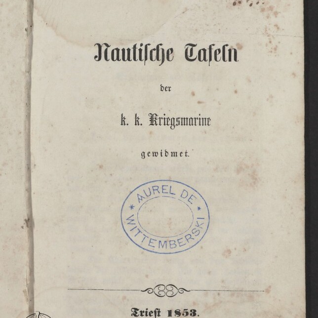 Titelblatt eines alten Buchs 
