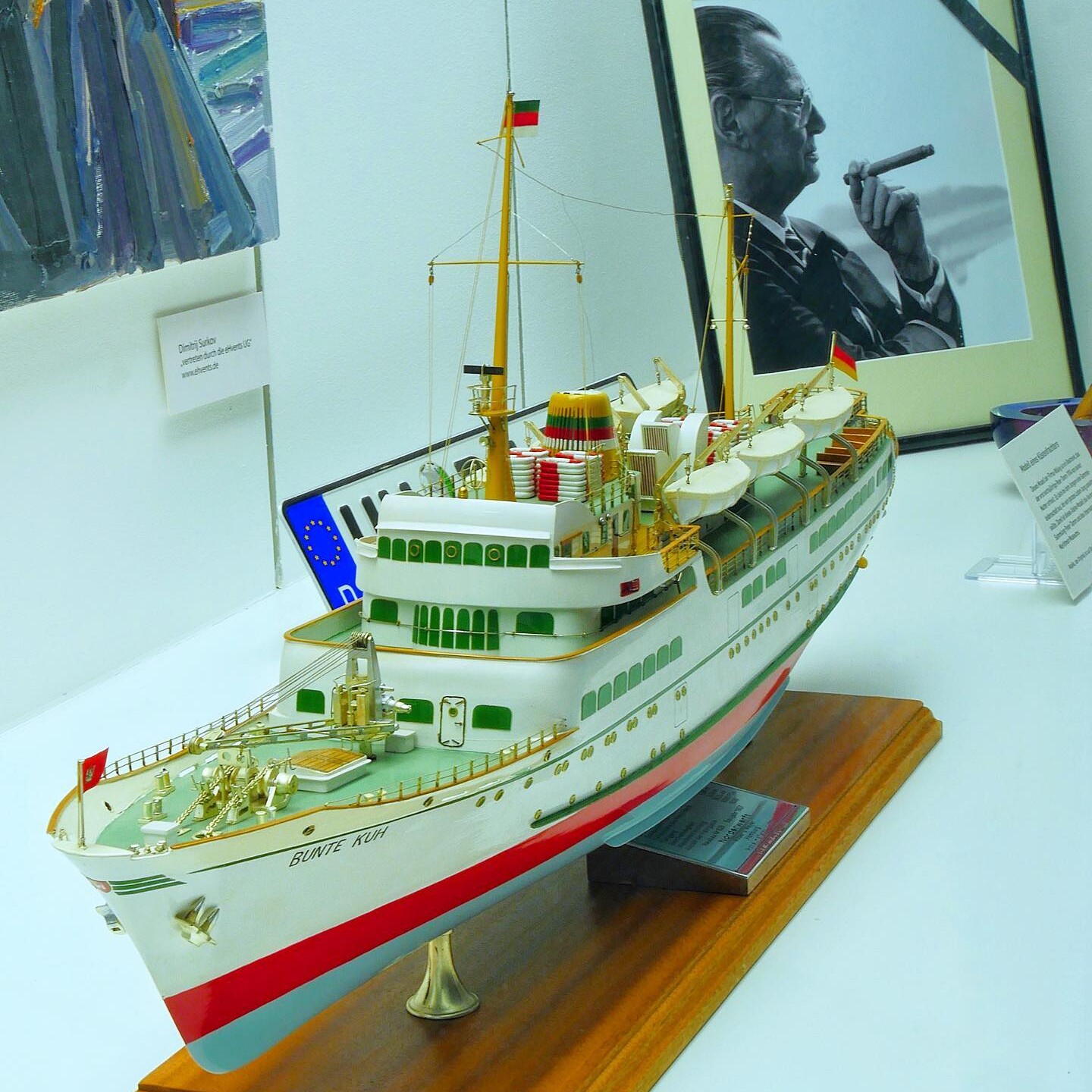 Detailliertes Modellschiff